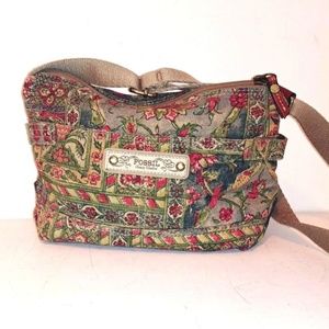 Ex Cond Fabric Fossil Bag